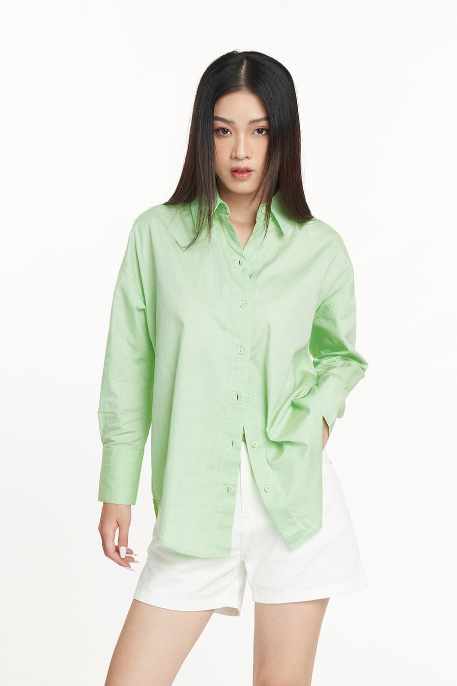 Áo Sơmi Tay Dài ICONDENIM Oxford  160STORE