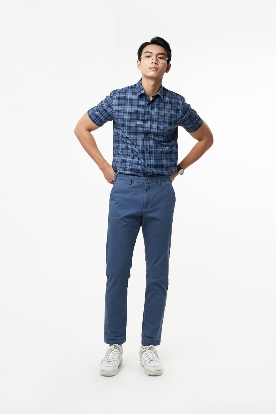 Áo sơ mi Nam caro tay ngắn cotton N&M 2110028 - Ninomaxx Concept Áo Sơ Mi Nam Caro Tay Ngắn Cotton N&M 2110028 - Ninomaxx Concept