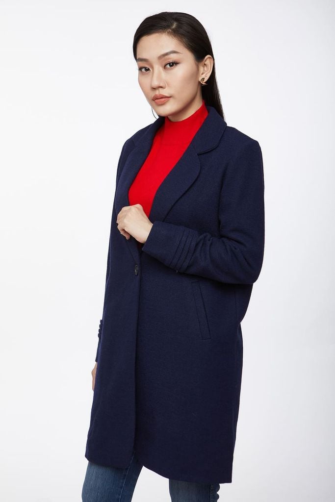 Áo Khoác Dạ Măng Tô Nữ N&M 1906044