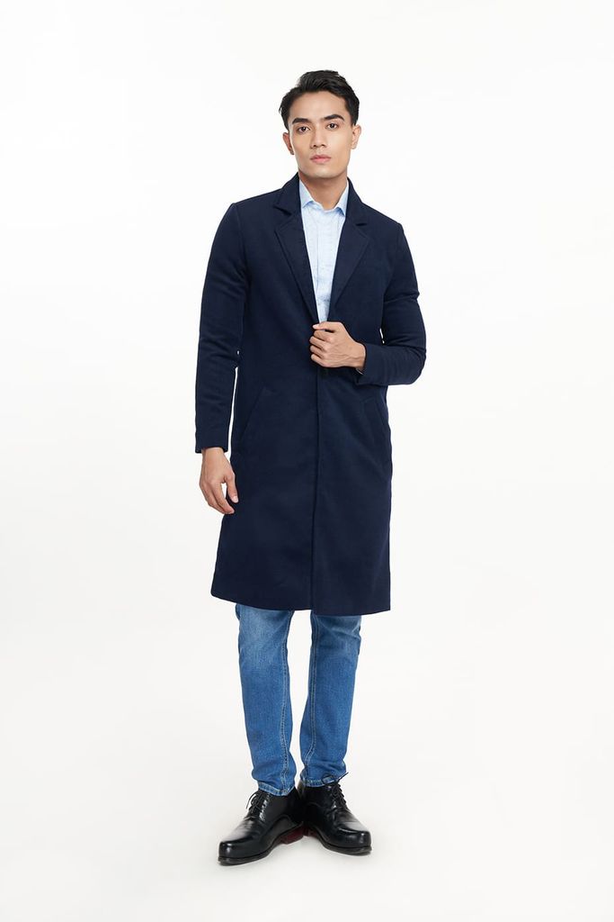 Áo Khoác Dạ Nam Dáng Măng Tô N&M 2207036