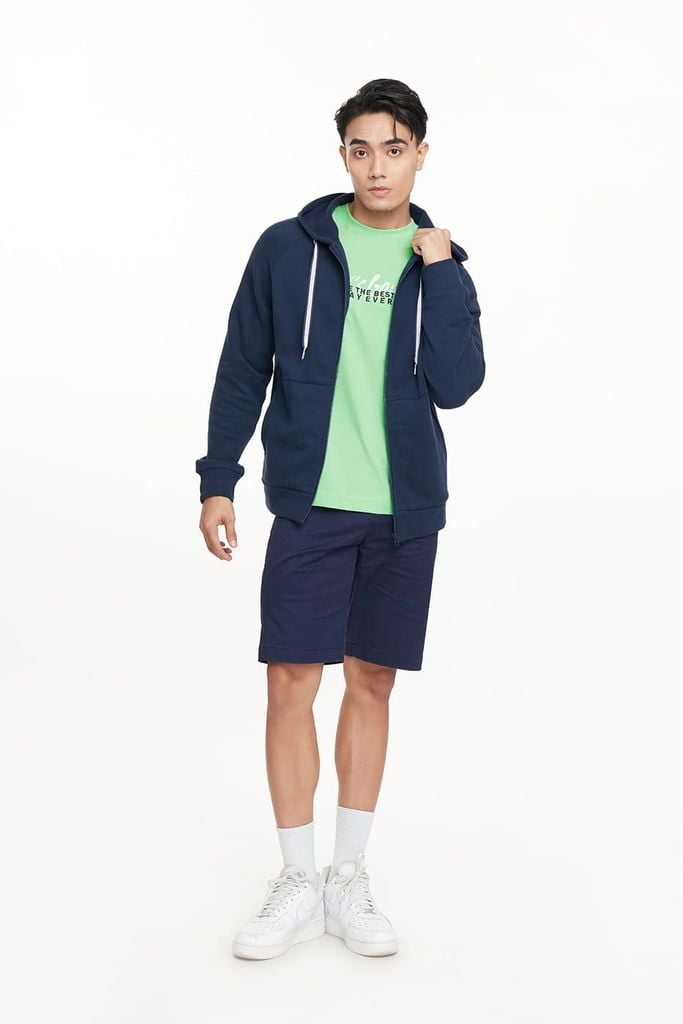 Áo Khoác Chống Nắng Nỉ Nam Có Nón Ninomaxx 2204004