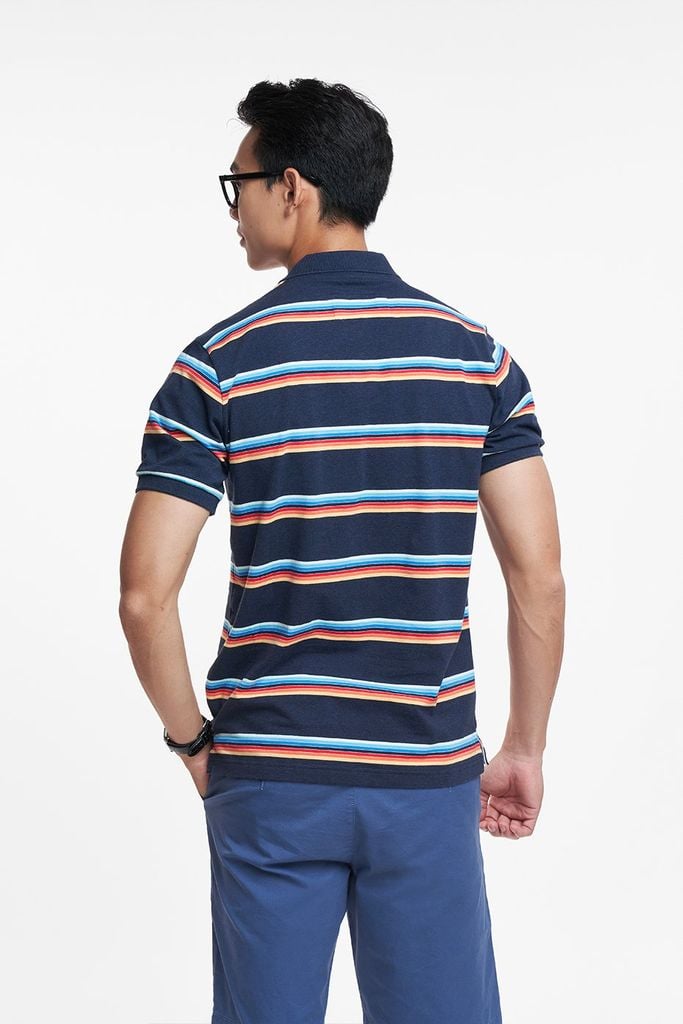 Standard Polo Dòng Áo Polo Sọc Nam Tay Ngắn Ninomaxx 1902057