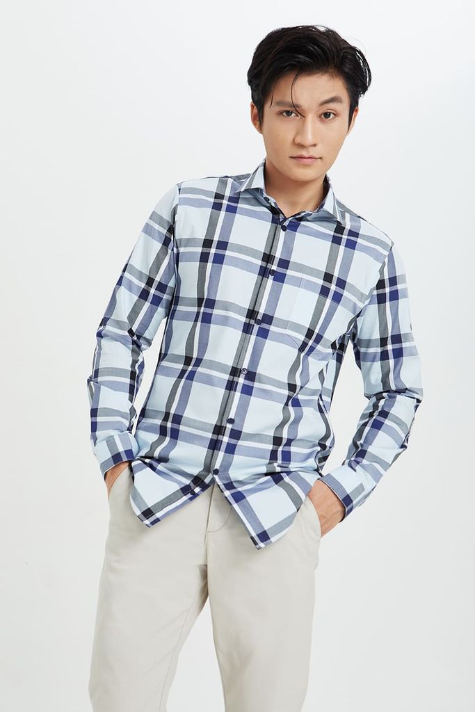 Áo Sơ Mi Kẻ Sọc Nam Cotton N&M 2010033