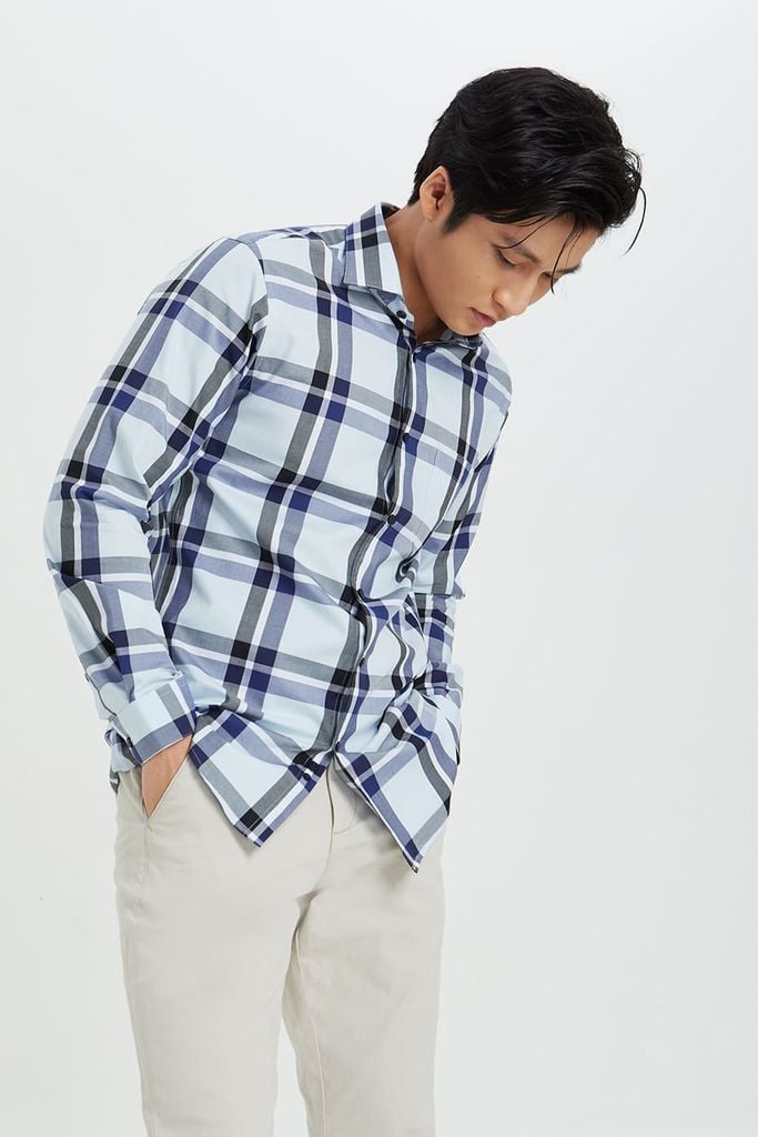 Áo Sơ Mi Kẻ Sọc Nam Cotton N&M 2010033