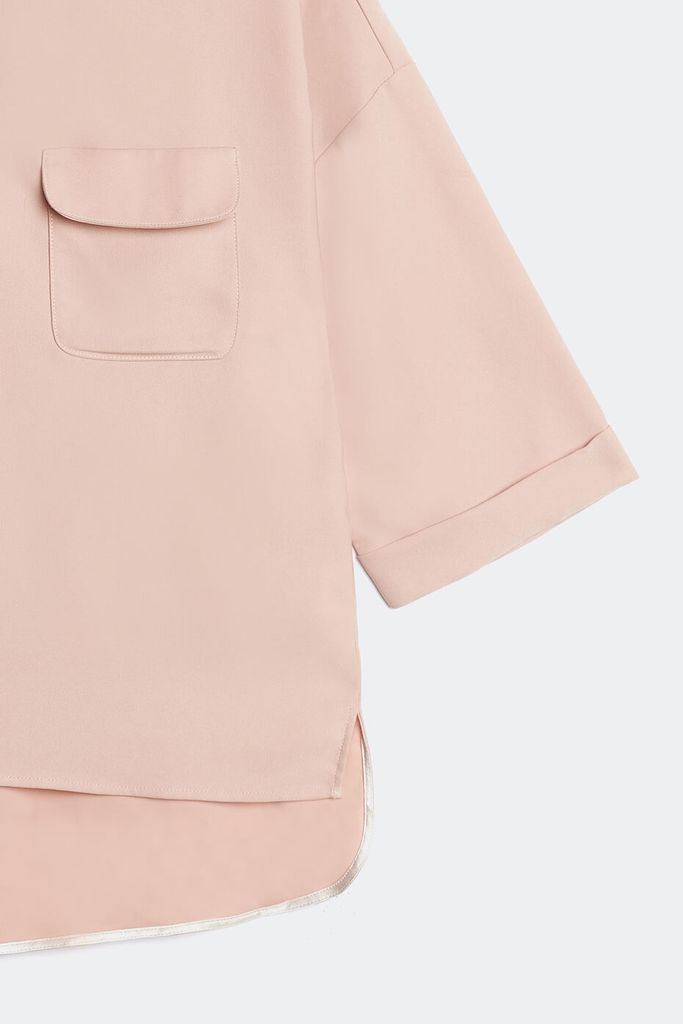 Áo sơ mi thời trang Nữ tay lửng N&M 1704194