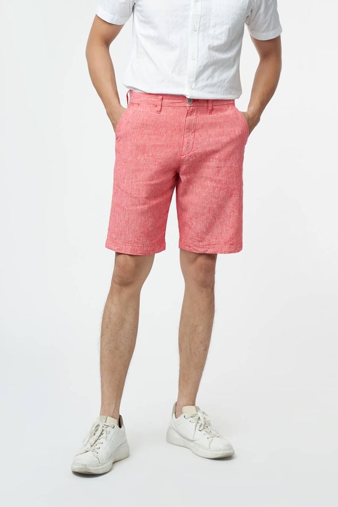 Quần Short Linen Thời Trang Nam Lửng Ninomaxx 2201002