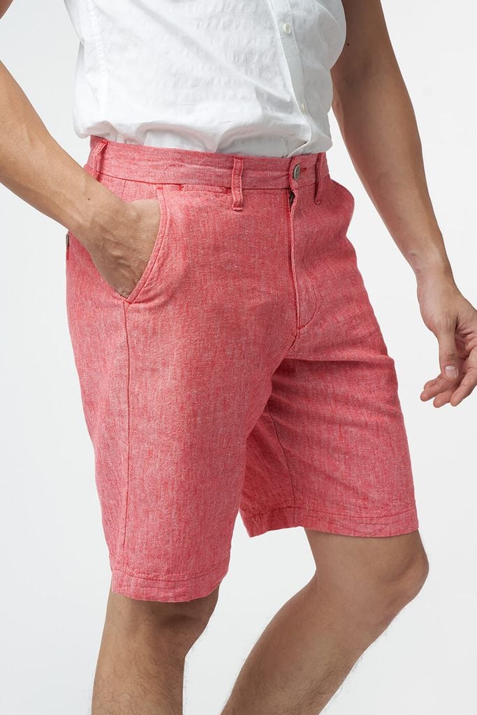 Quần Short Linen Thời Trang Nam Lửng Ninomaxx 2201002
