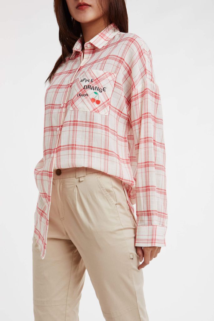 Áo sơ mi thời trang Nữ cotton NINOMAXX 1911066