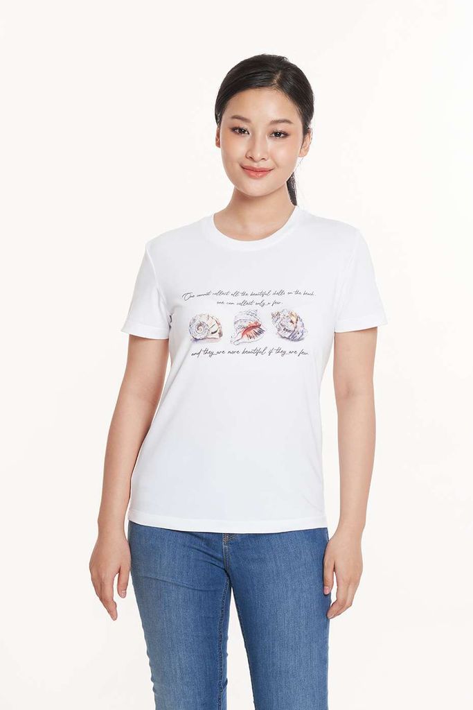 Áo Thun Graphic Nữ Cotton Ninomaxx 2402008