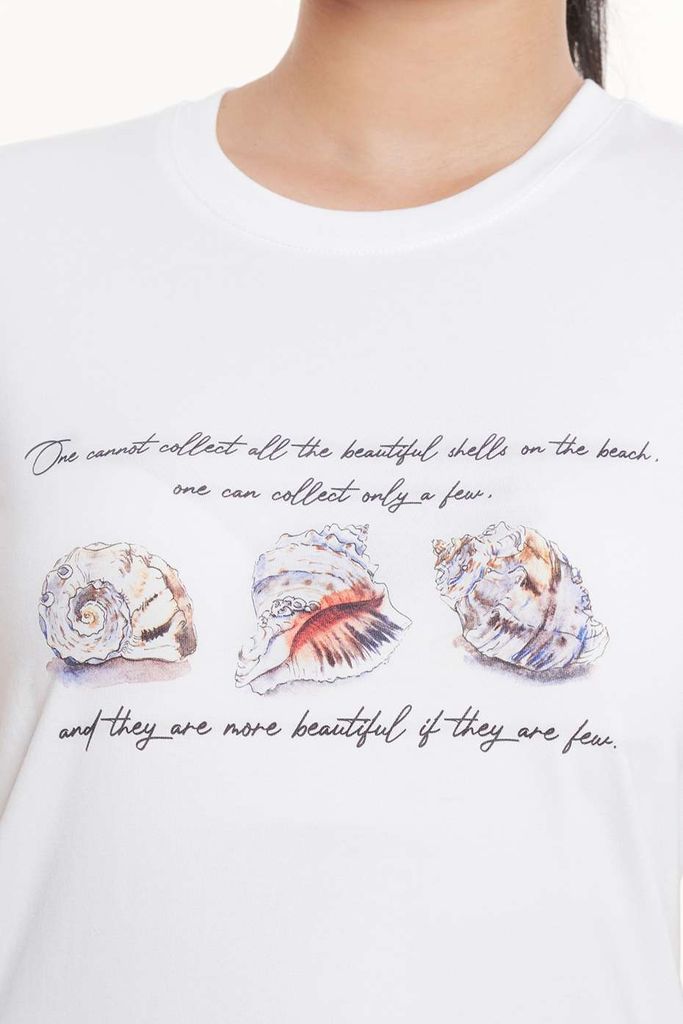 Áo Thun Graphic Nữ Cotton Ninomaxx 2402008