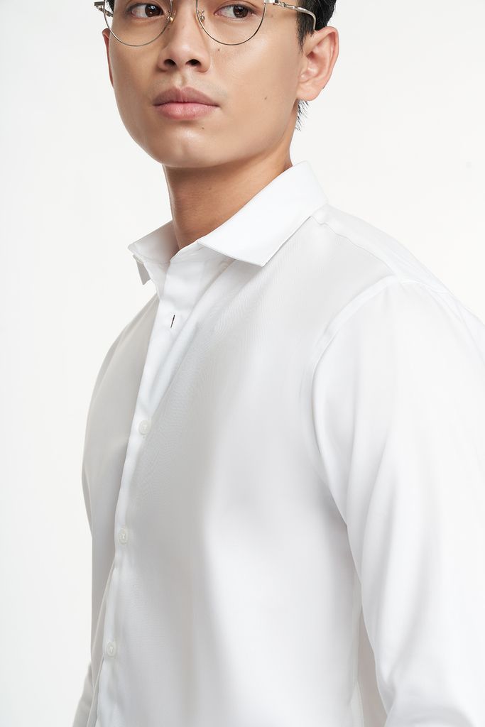 Áo sơ mi trắng Nam cotton N&M Club 2104111