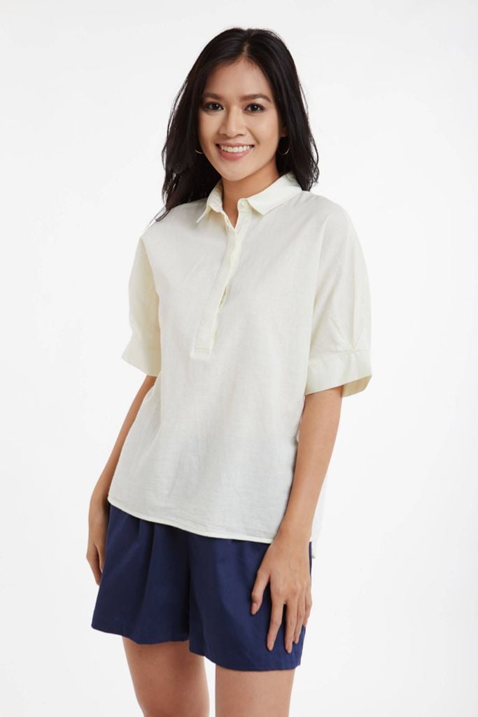 Áo sơ mi thời trang Nữ cotton N&M 1912096