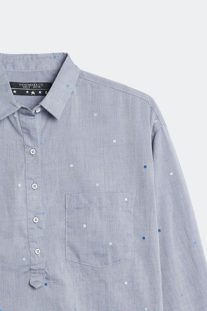 Áo sơ mi in họa tiết Nữ tay dài NINOMAXX 1703027