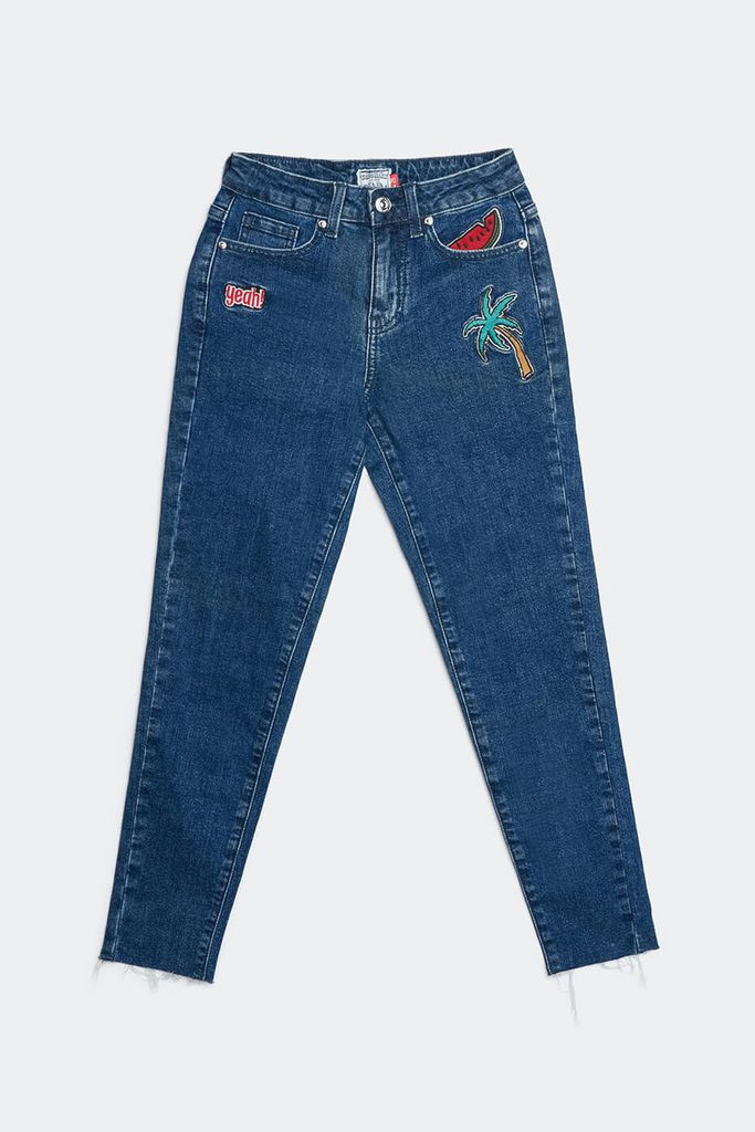 Quần jean Nữ dài cotton NINOMAXX 1806014