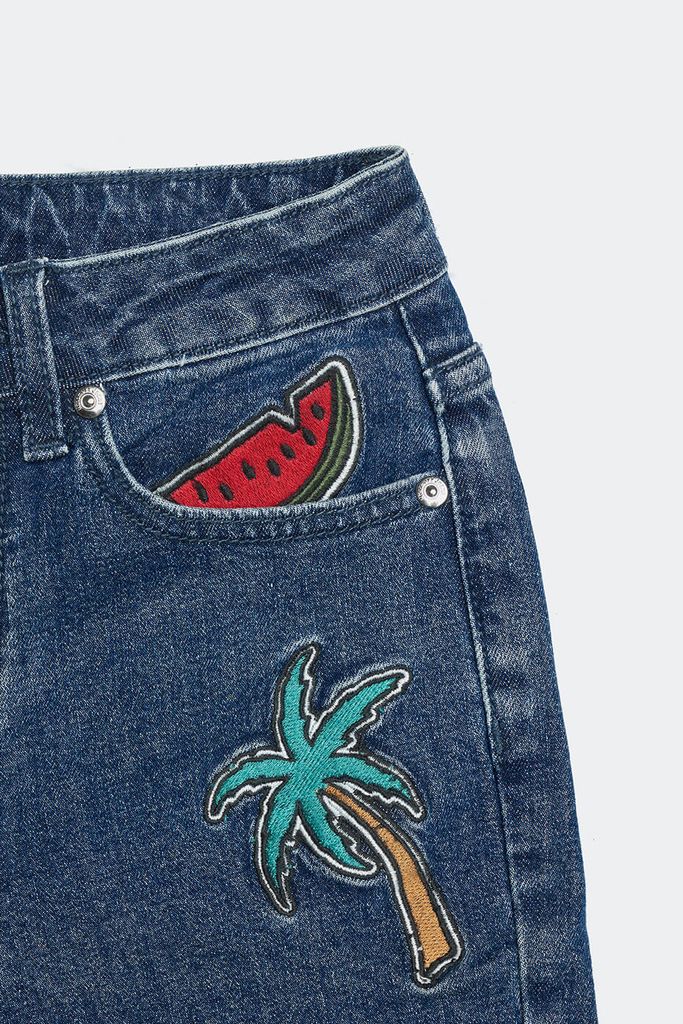 Quần jean Nữ dài cotton NINOMAXX 1806014