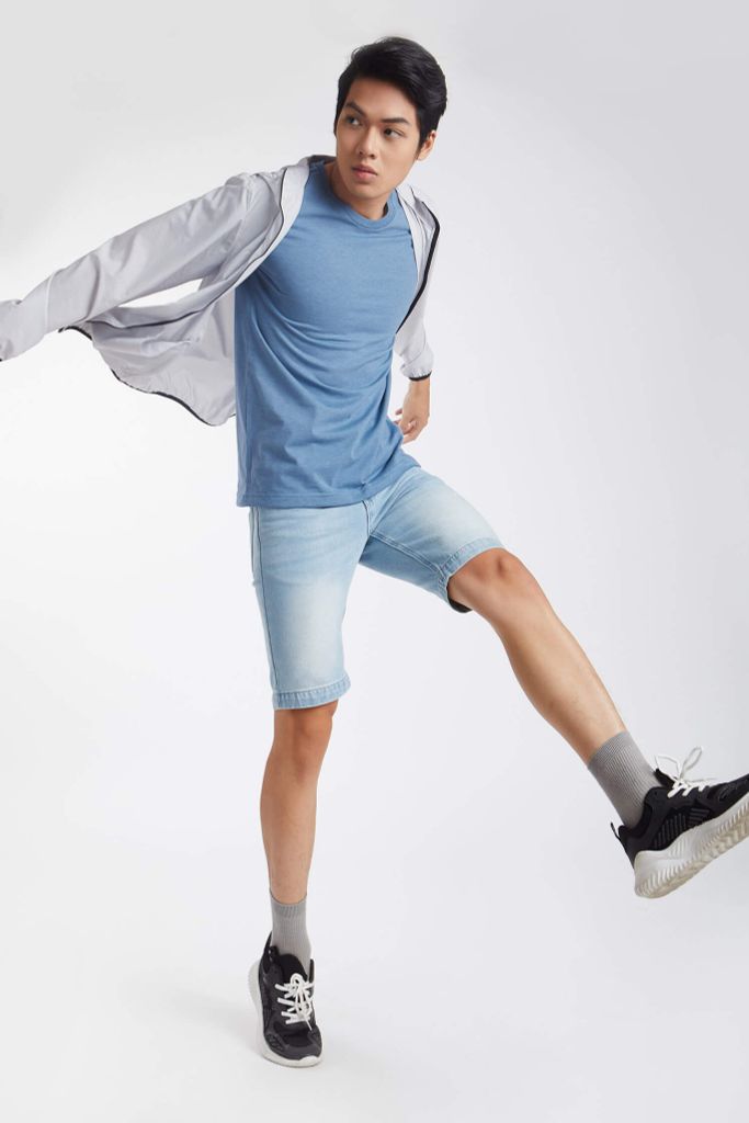 Quần short Jean Nam cotton NINOMAXX 1910141