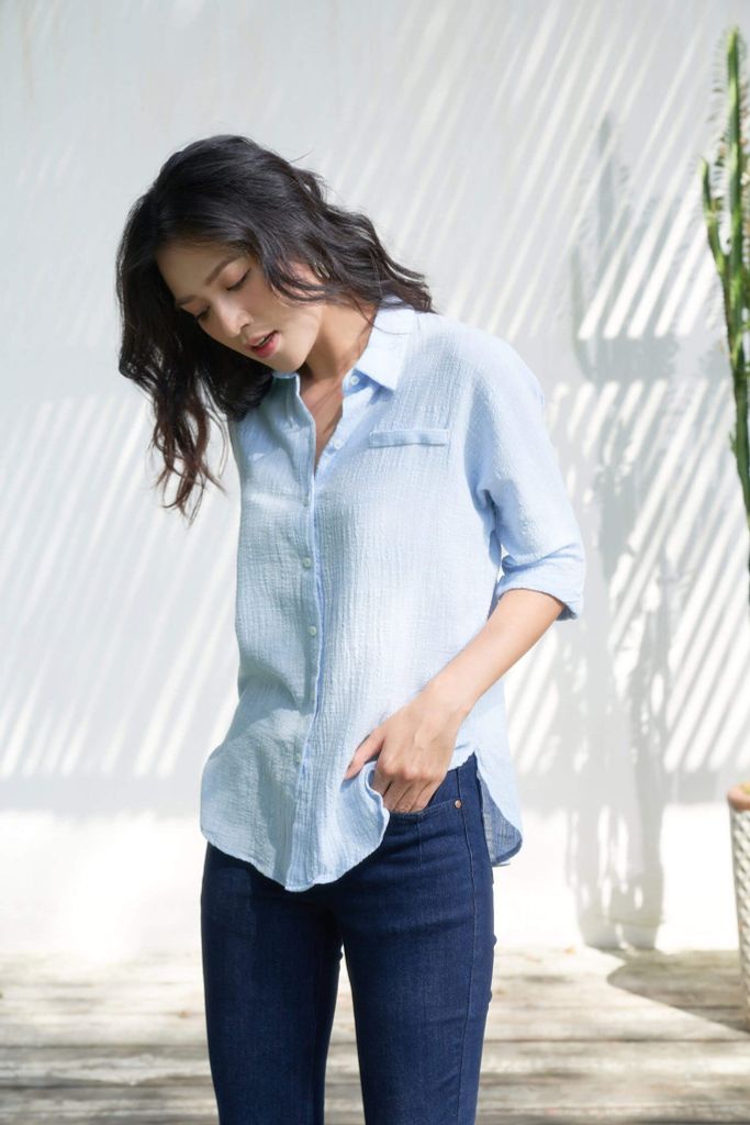 Áo sơ mi Nữ chất liệu cotton NINOMAXX 1912093