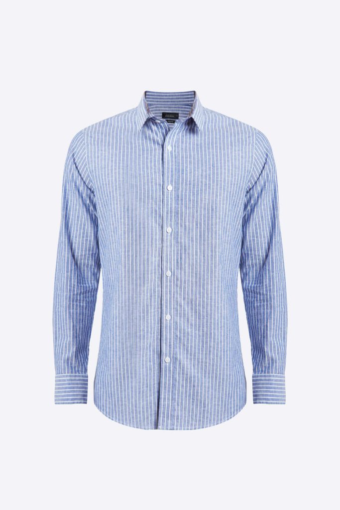 Áo sơ mi Nam tay dài cotton linen N&M 1909115