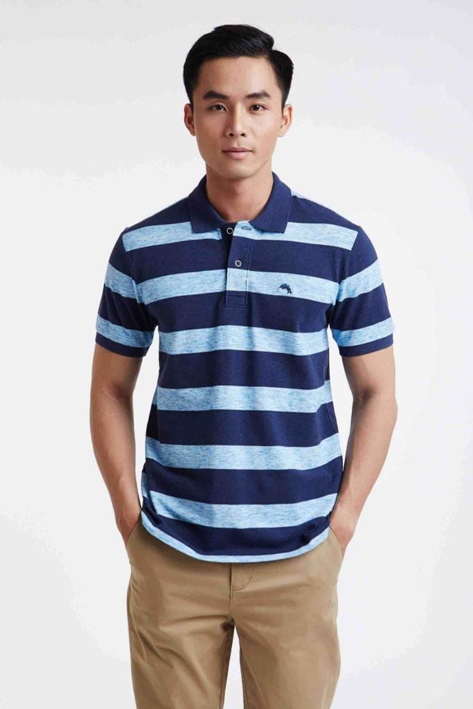 Standard Polo - Áo Polo Sọc Nam Tay Ngắn Ninomaxx 1906002