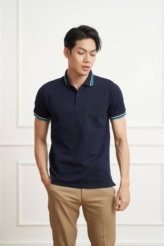 Premium Áo Polo Nam Vải Cotton Mercerized N&M Club 2105017