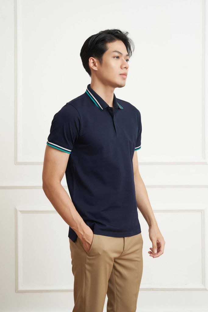 Premium Áo Polo Nam Vải Cotton Mercerized N&M Club 2105017