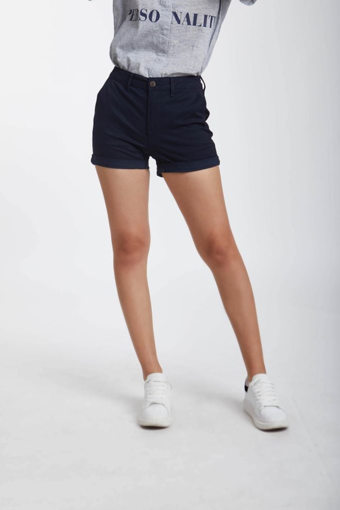 Quần short Khaki Nữ cotton NINOMAXX 1907092