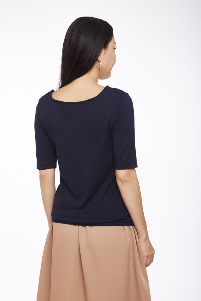 Áo Thun Vải Dệt Kim Basic Nữ N&M 1905014