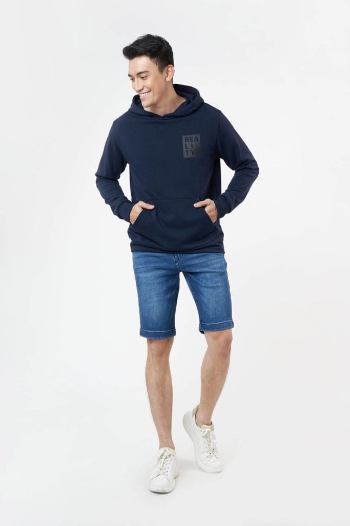 Áo hoodie in họa tiết Nam tay dài NINOMAXX 2111042