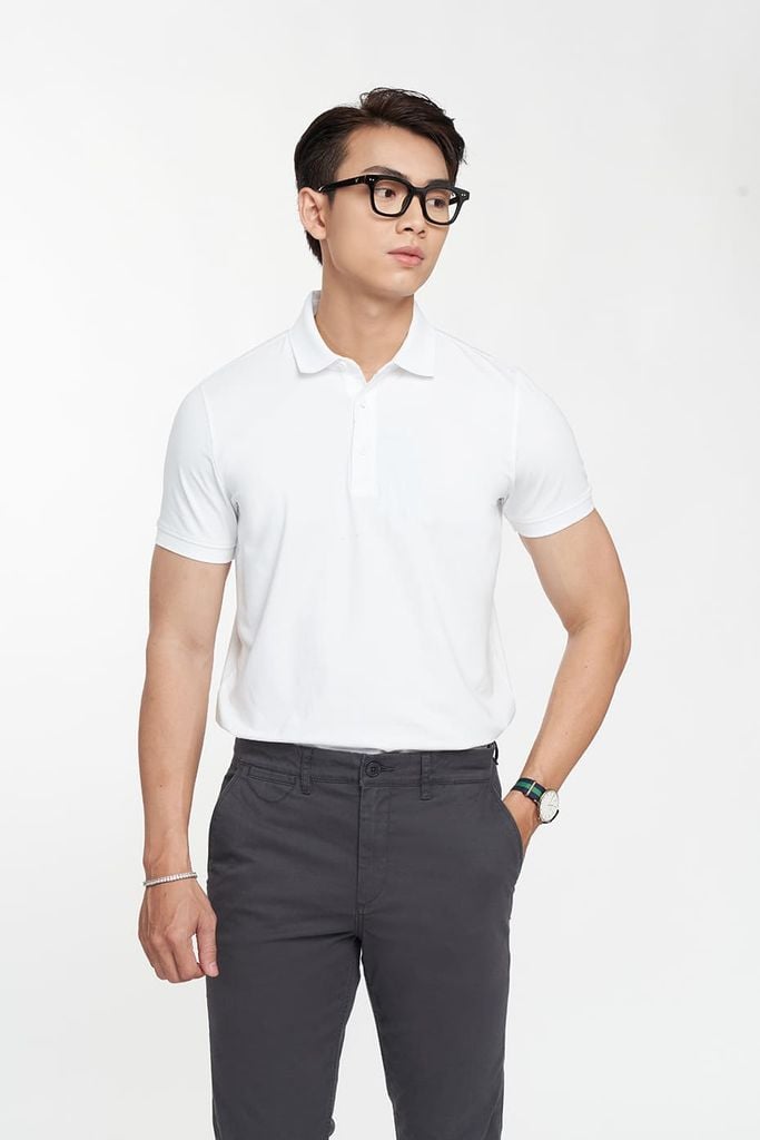 Premium Polo Nam Cotton Mercerized Form Travel Fit N&M 2203014