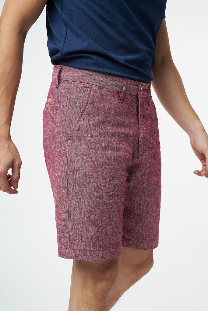 Quần short Linen thời trang Nam lửng NINOMAXX 2201002