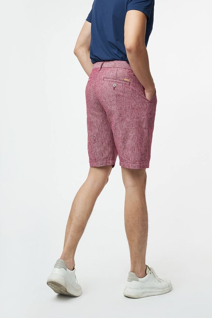 Quần short Linen thời trang Nam lửng NINOMAXX 2201002