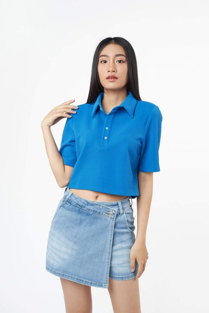 Áo thun croptop Basic Nữ tay ngắn SWEET SIXTEEN 2104069