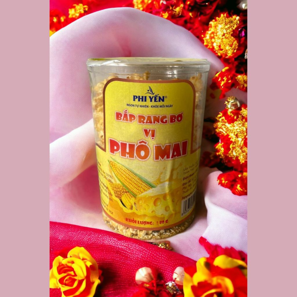  [MỚI] Bắp Rang Bơ Vị Phomai Hạt Bắp To Bự, Giá Tiết Kiệm Hộp 65g - Thực Phẩm Phi Yến 