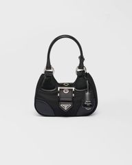 PRADA MOON RE-NYLON AND LEATHER BAG