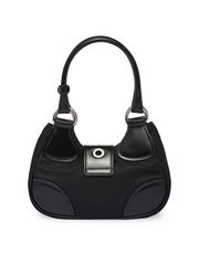 PRADA MOON RE-NYLON AND LEATHER BAG