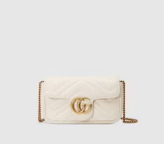 GG MARMONT MATELASSE LEATHER  SUPER MINI BAG