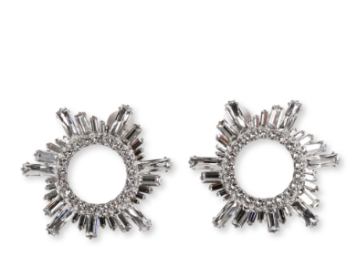 AMINA MUADDI BEGUM CRYSTAL EMBELLISHED EARRINGS