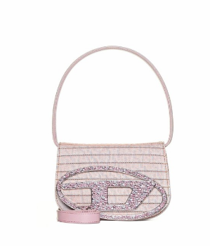 DIESEL 1DR LOGO-PLAQUE FOLDOVER TOP TOTE BAG