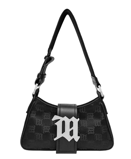 NYLON MONOGRAM SHOULDER BAG SMALL