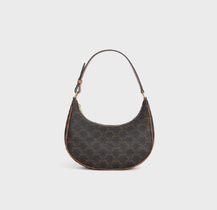 AVA BAG IN TRIOMPHE CANVAS AND CALFSKIN TAN