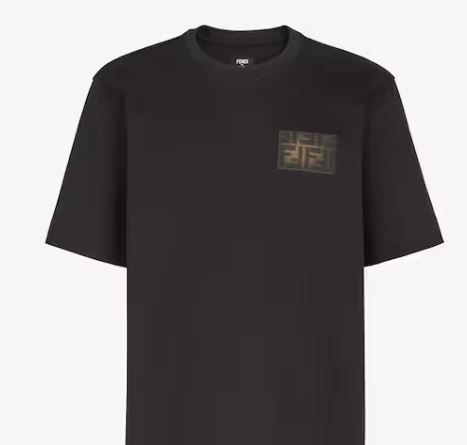 Black jersey T-shirt