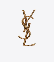 OPYUM YSL CROCODILE BROOCH IN GOLD BRASS