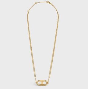 TRIOMPHE NECKLACE IN GOLD BRASS