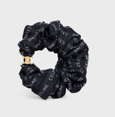 CELINE SCRUNCHY RAYURE BRACELET IN BRASS WITH GOLD FINISH