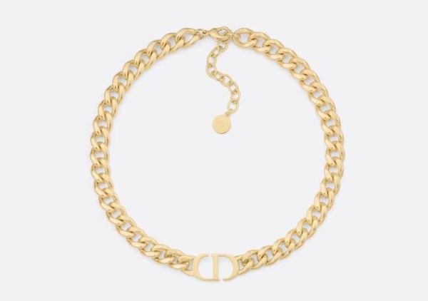30 MONTAIGNE CHOKER GOLD FINISH METAL