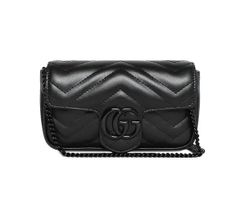 GG MARMONT MATELASSE LEATHER  SUPER MINI BAG