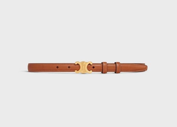 SMALL TRIOMPHE BELT IN NATURAL CALFSKIN