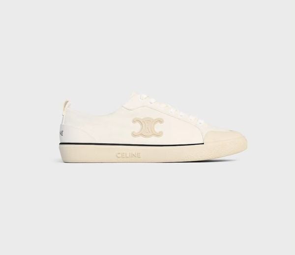 CELINE ALAN SNEAKERS WITH TRIOMPHE IN CANVAS