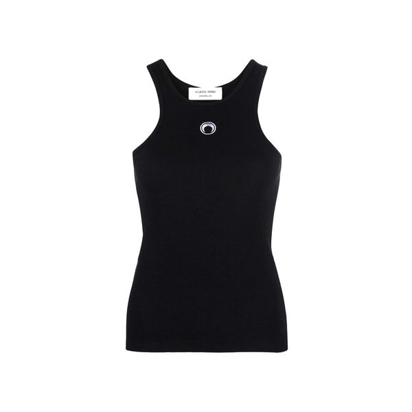 RIBBED COTTON BRANDED TANK TOP