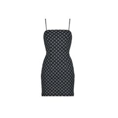 MONOGRAM SPAGHETTI MINI DRESS